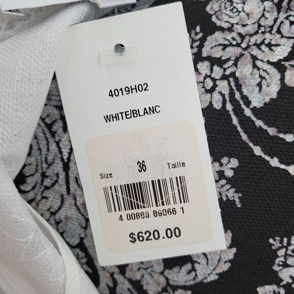 Carven Lace Tank Top-WHITE-36 - Picture 6 of 6